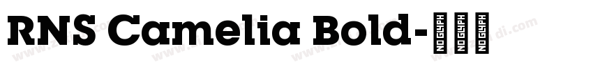 RNS Camelia Bold字体转换